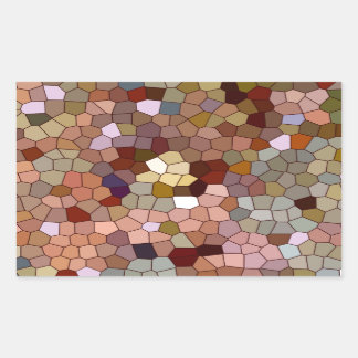 Abstrakt Glaskoppar Silver Metall Mynt Rektangulärt Klistermärke