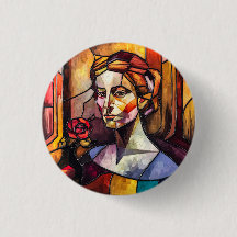 Abstrakt Glaslagat Woman Porträtt