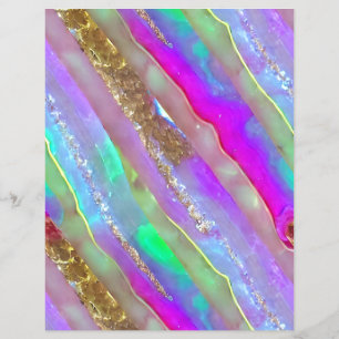 Abstrakt Glass Art-klippbok Papper