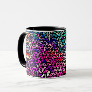 Abstrakt Glass Art Mugg Kopp