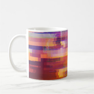 Abstrakt glitch: test skärm struktur kaffemugg