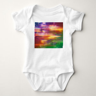 Abstrakt glitch: test skärm struktur t shirt