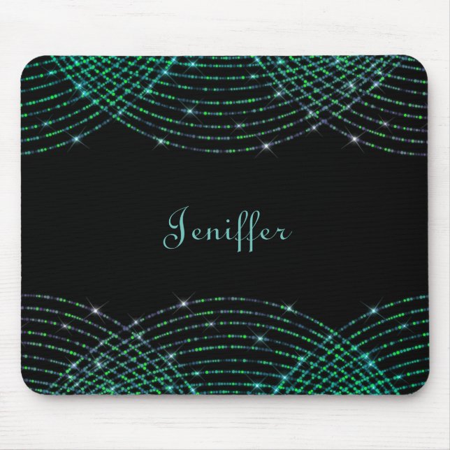 Abstrakt glitter-fara mönster Mousepad Musmatta (Framsidan)