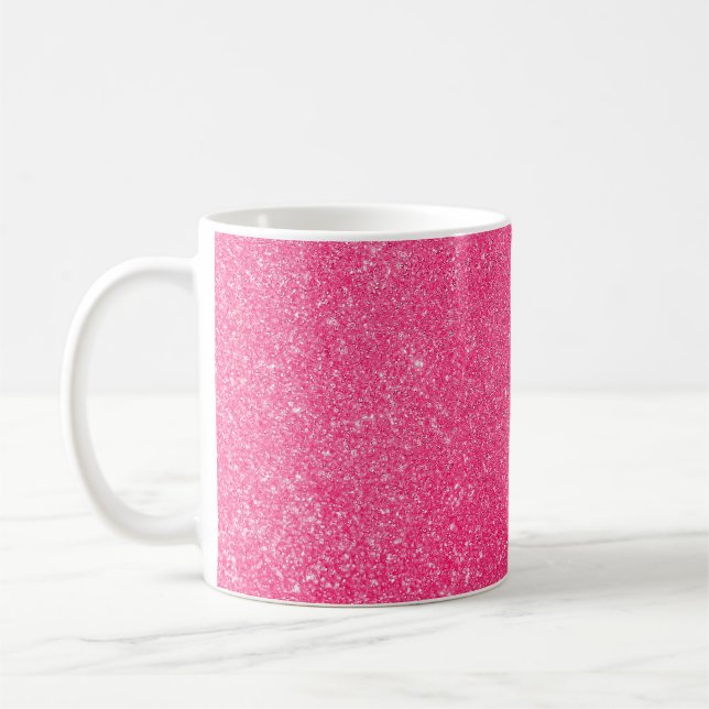 Abstrakt glitter ljus bakgrund. avfokusering kaffemugg (Vänster)