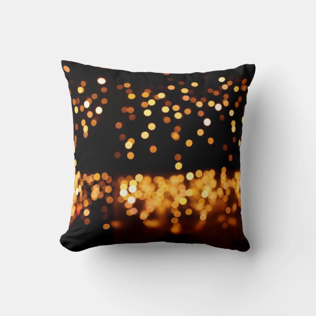 Abstrakt glitter ljus kudde (Framsida)