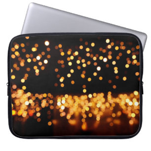 Abstrakt glitter ljus laptop fodral
