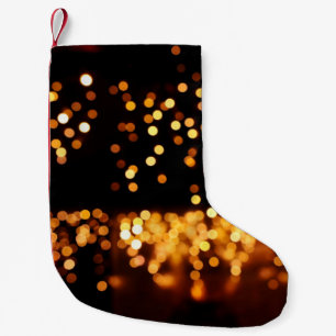 Abstrakt glitter ljus liten julstrumpa