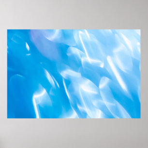 Abstrakt glitter ljus på blå bakgrund. Rund Poster