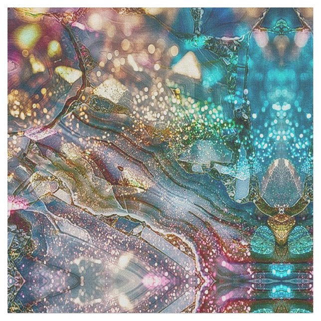 Abstrakt glitter och marmor rosa och blå tyg (Närbild)