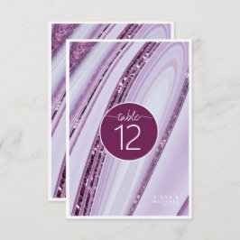 Abstrakt Glitter Strata Bordsnummer Plum-ID903