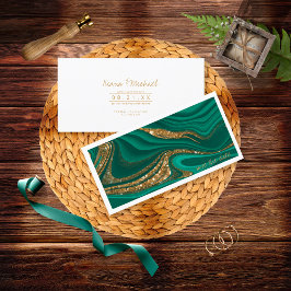 Abstrakt Glitter Strata Bröllop Grön ID903 Spara Datumet