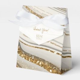 Abstrakt Glitter Strata Bröllop Tack IV ID903 Presentaskar