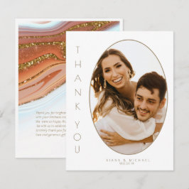 Abstrakt Glitter Strata Bröllop Tack SW ID903 Kort