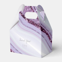 Abstrakt Glitter Strata Bröllop Tack V2 LC ID90 Presentaskar