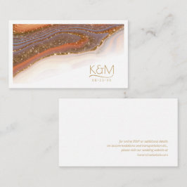 Abstrakt Glitter Strata Bröllop webbplats SW ID903 Tilläggskort