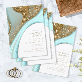 Abstrakt Glitter Strata Rehearsal Dinner ID903