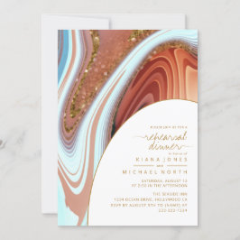 Abstrakt Glitter Strata Rehearsal Dinner Wht ID903