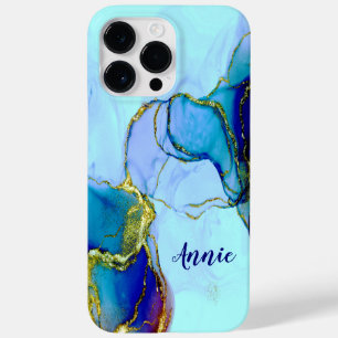 ABSTRAKT GLITTERING BLUE FÄRG PERSONLIG