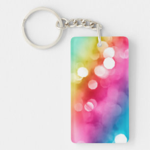 Abstrakt glödakryl Keychain