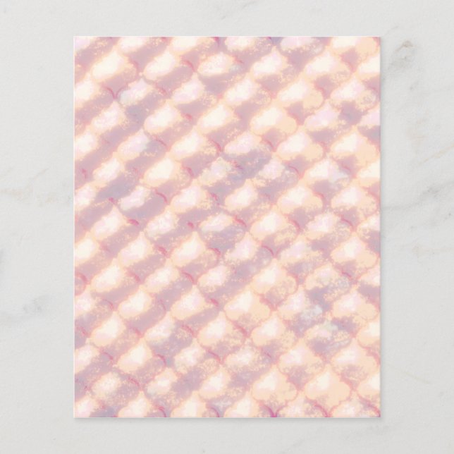 Abstrakt glödande pastellfärgad quatrefoil-mönster flygblad (Framsidan)