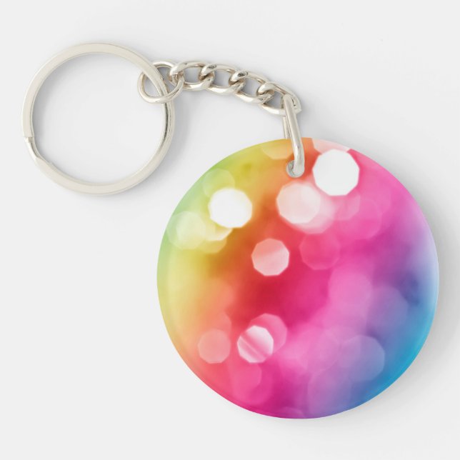 Abstrakt Glow Acrylic Keychain (Framsidan)