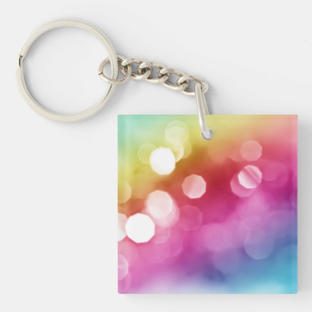 Abstrakt Glow Acrylic Keychain (Framsidan)