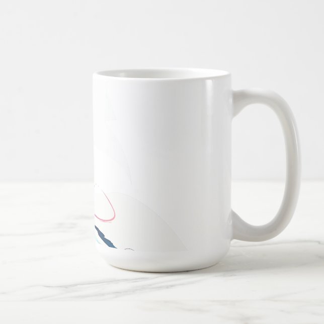 Abstrakt God morgon Glory Paint Splatters Kaffemugg (Höger)