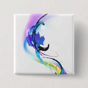 Abstrakt God morgon Glory Paint Splatters Knapp