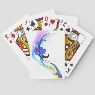 Abstrakt God morgon Glory Paint Splatters Kortlek