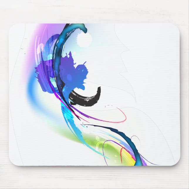 Abstrakt God morgon Glory Paint Splatters Musmatta (Framsidan)