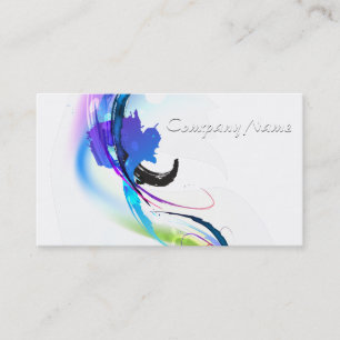 Abstrakt God morgon Glory Paint Splatters Visitkort