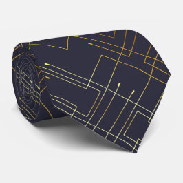 Abstrakt Gold Foil Neck Tie Slips