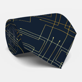 Abstrakt Gold Foil Neck Tie Slips