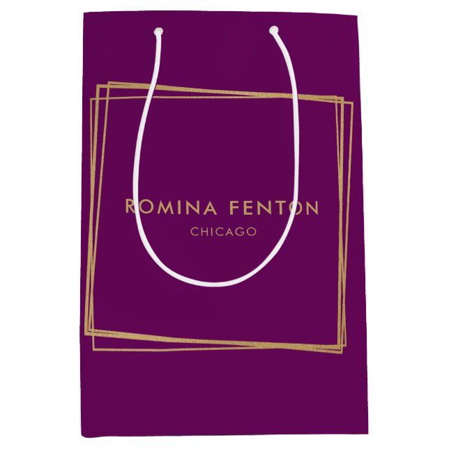 Abstrakt Gold Foil Ramar Modern Professionell (Framsidan)