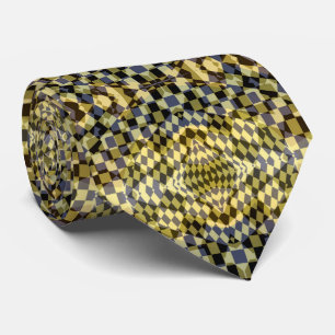 Abstrakt Golden Glow-halsband Slips