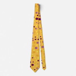 Abstrakt Golden Gult & Plum Lila Polka Dot Slips