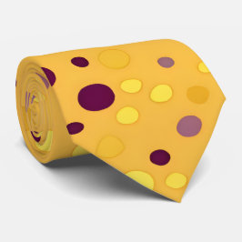 Abstrakt Golden Gult & Plum Lila Polka Dot Slips
