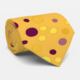 Abstrakt Golden Gult & Plum Lila Polka Dot Slips