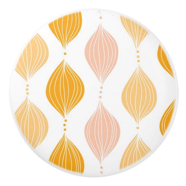 Abstrakt golden ogee mönster knopp (Framsidan)