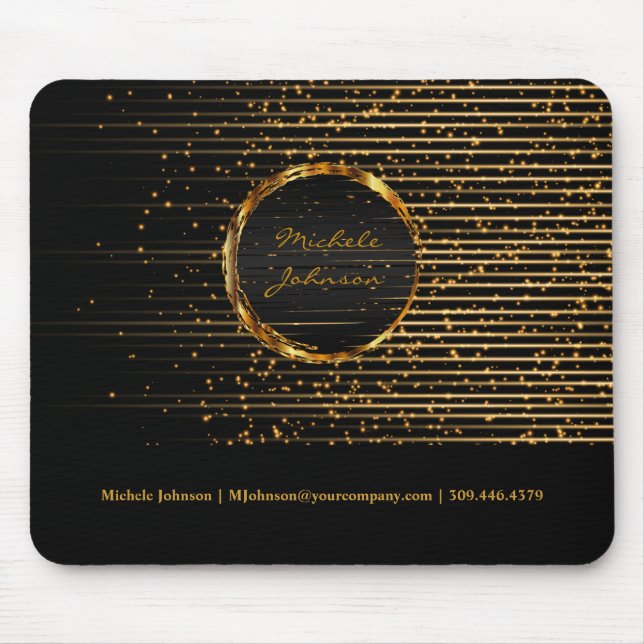 Abstrakt Golden Star Light Design Musmatta (Framsidan)