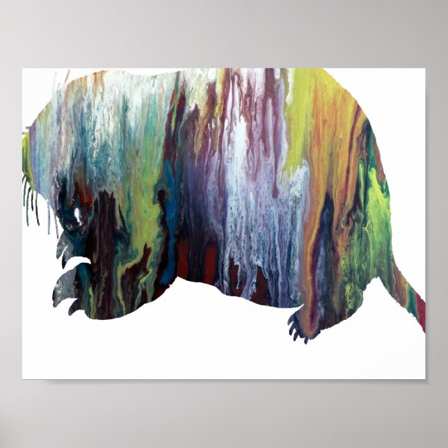 Abstrakt Gopher silhouette Poster (Framsidan)