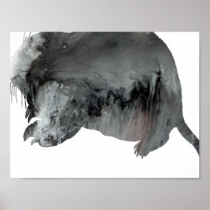 Abstrakt Gopher silhouette Poster