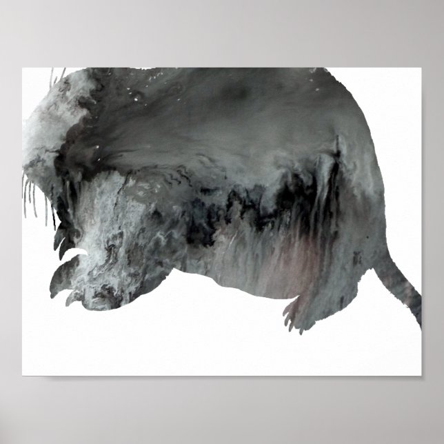Abstrakt Gopher silhouette Poster (Framsidan)