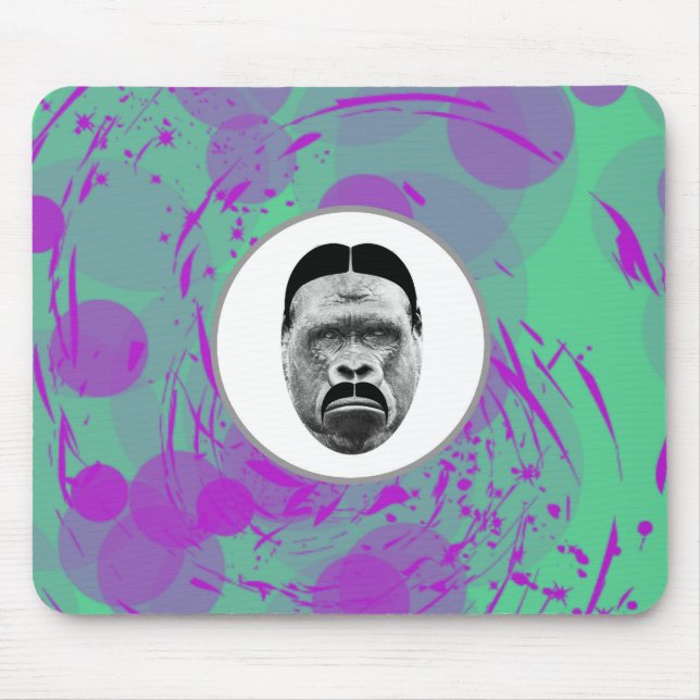 Abstrakt Gorilla Mousepad Musmatta (Framsidan)