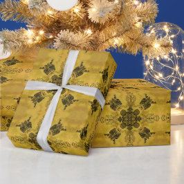 Abstrakt Goth Tribal Line Teckning Upprepa Mönster Presentpapper