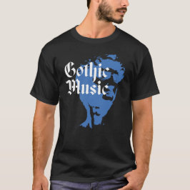 Abstrakt Gothic Music Porträtt T Shirt