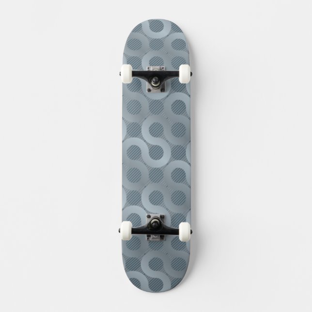 Abstrakt grå flödesbakgrund skateboard bräda 21,5 cm (Framsida)