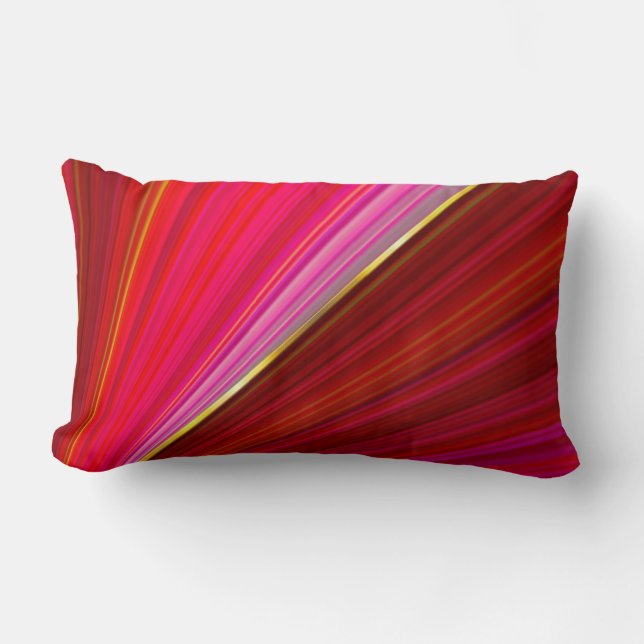 Abstrakt gradient geometrisk röd textur. lumbarkudde (Framsida)