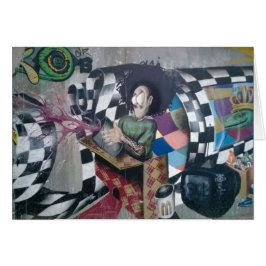 Abstrakt Graffiti Artwork Hälsningskort