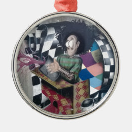 Abstrakt Graffiti Artwork Julgransprydnad Metall